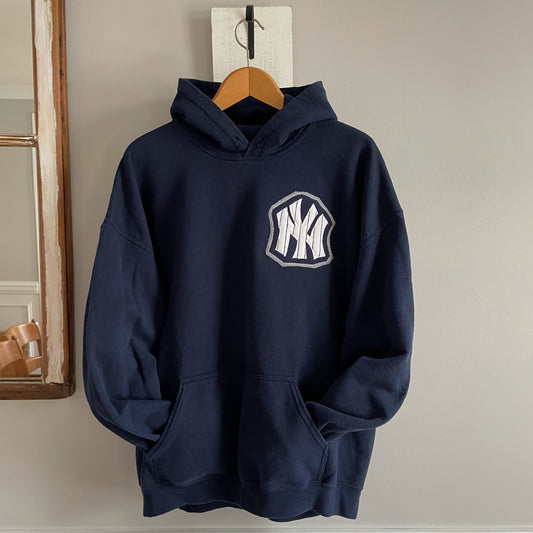 Navy Pinstripe NY Hoodie
