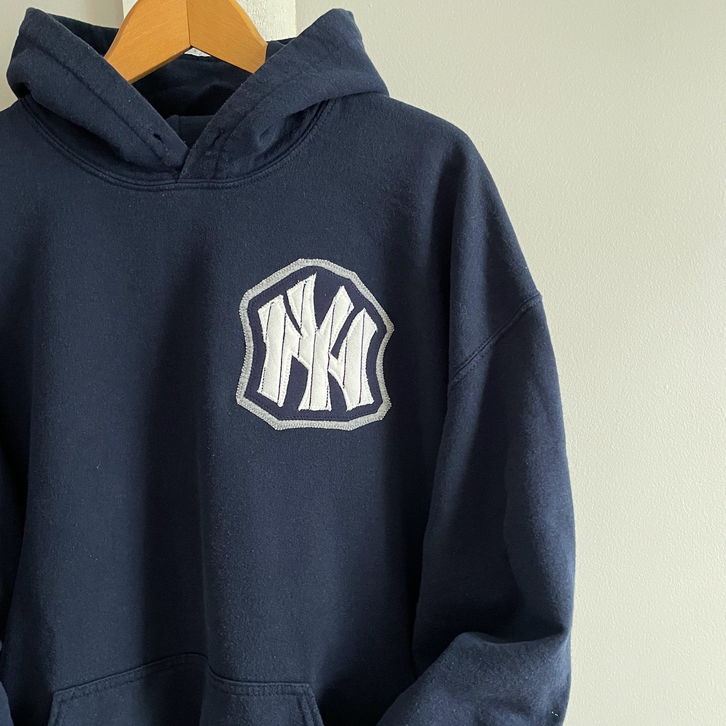 Navy Pinstripe NY Hoodie
