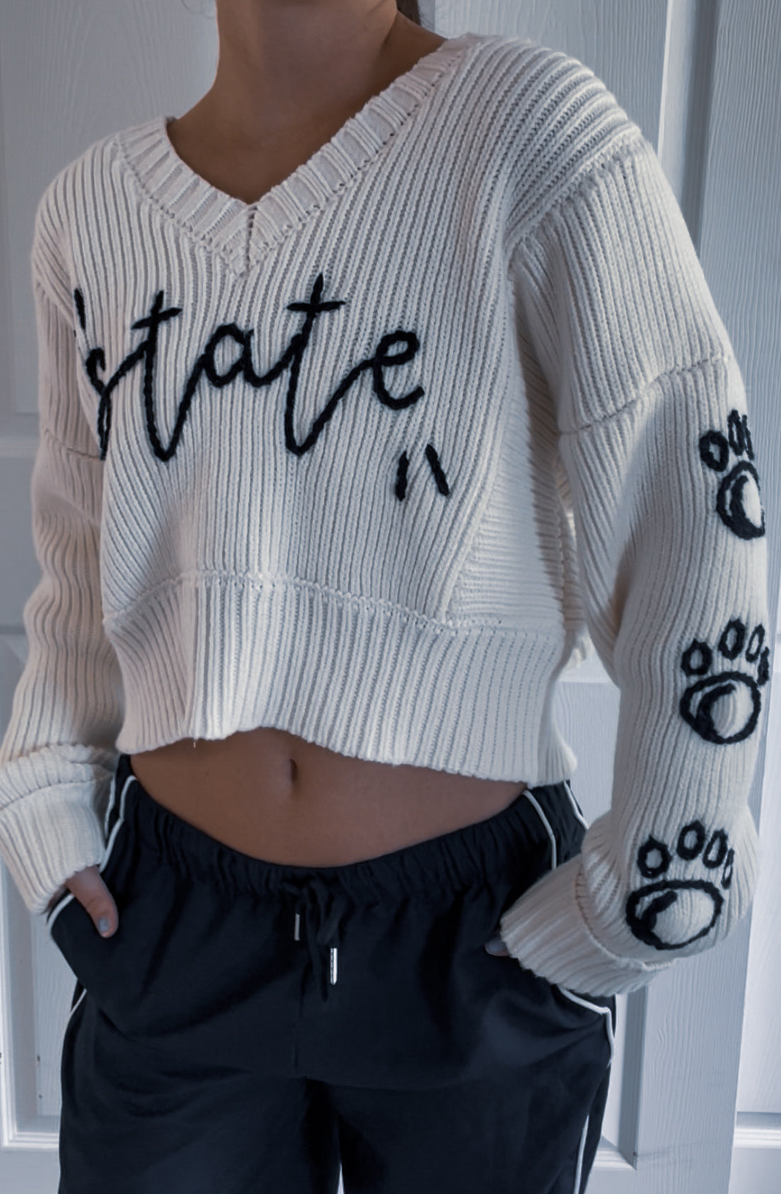 State Paw Sleeve Sweater