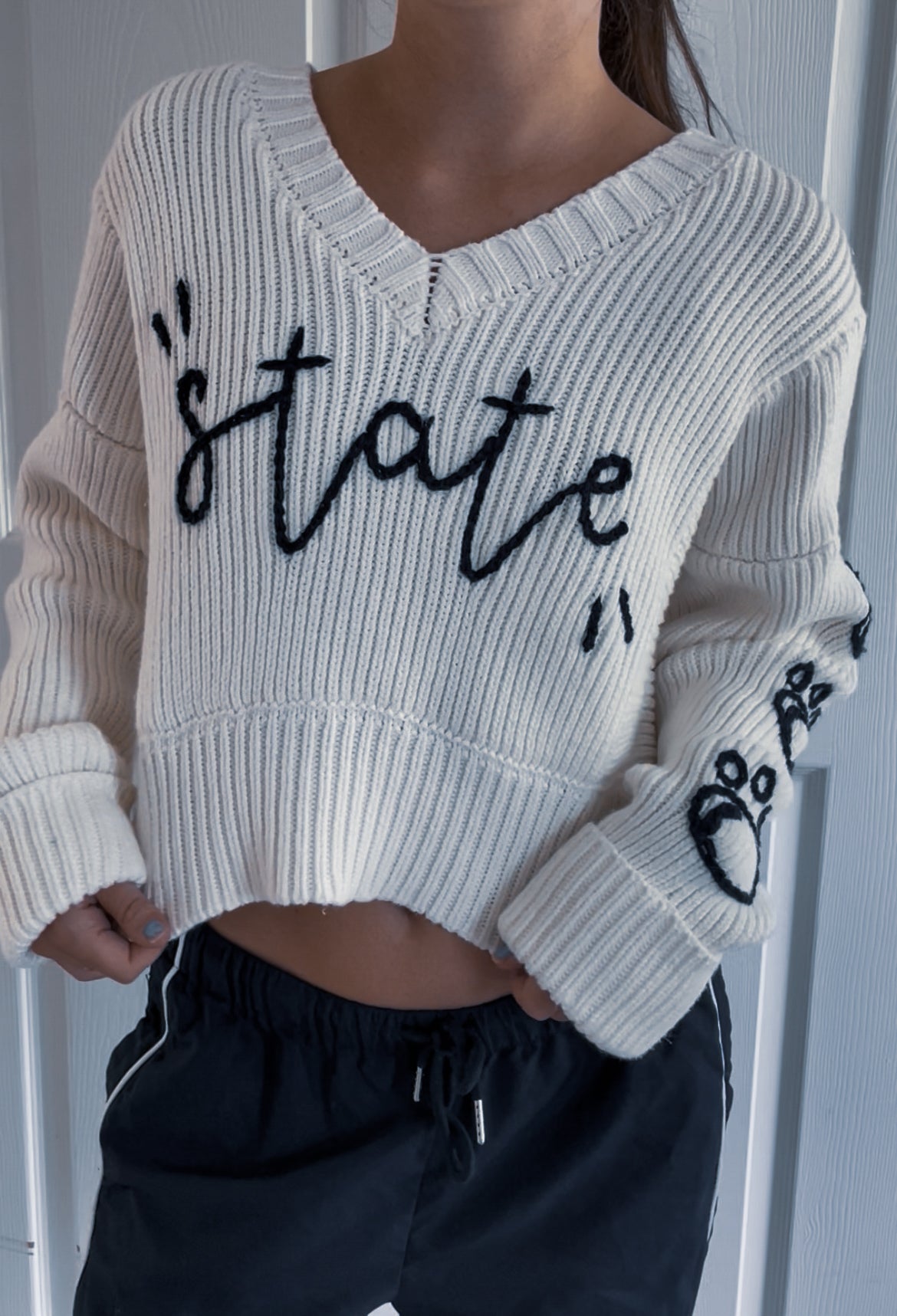 State Paw Sleeve Sweater